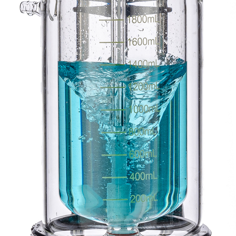 Reattore In Vetro A Doppia Camicia 3L Digitale 680rpm Per Laboratorio - SF-3L