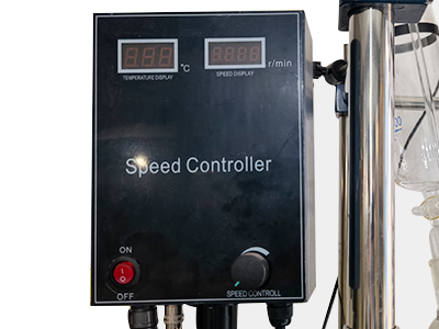 100L Single Layer Glass Reactor detail - Speed controller, can display real-time temperature and speed, speed is adjustable.