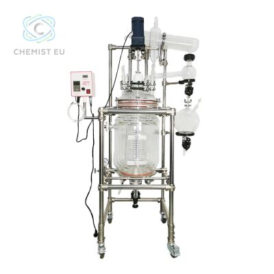 20L Three Layer Jacketed Glass Reactor