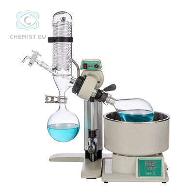 1L Rotary evaporator with slide and manual lifting
